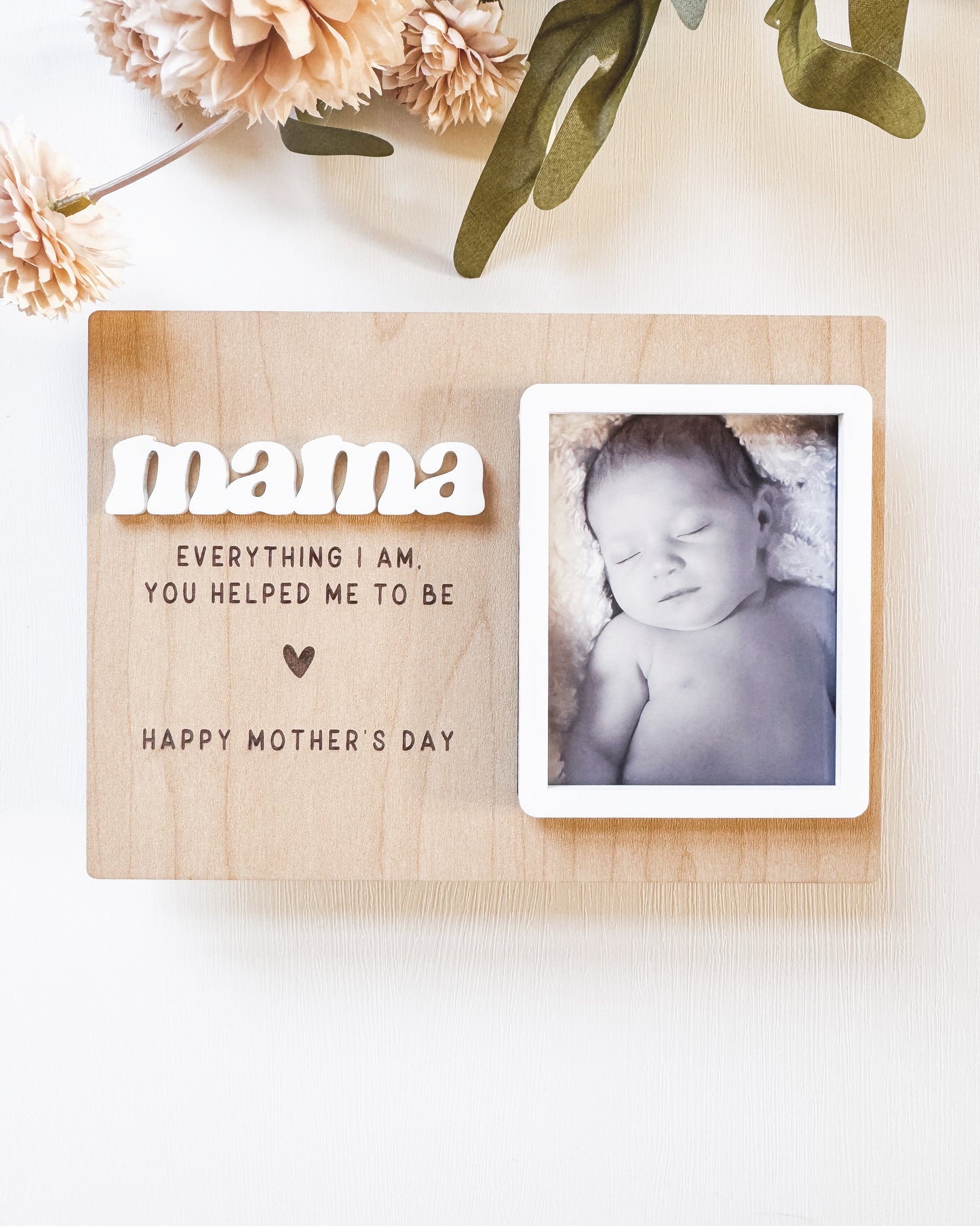 Everything I Am, You Helped Me To Be Mother's Day Gift Frame Magnet | Custom Picture Frame | Sentimental Gift | Gift For Mom | Mother's Day