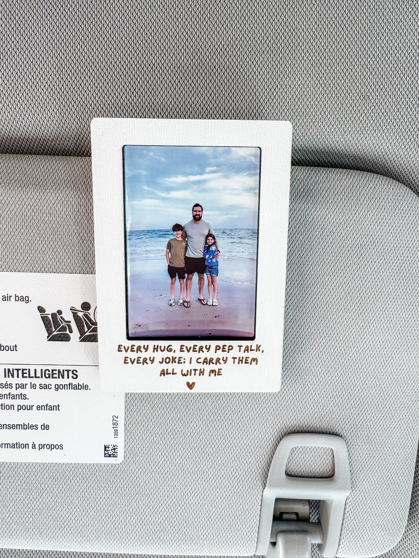 Father’s Day Car Visor Frame | Custom Picture Frame | Sentimental Gift | Gift For Dad | Happy Father’s Day | Picture Frame