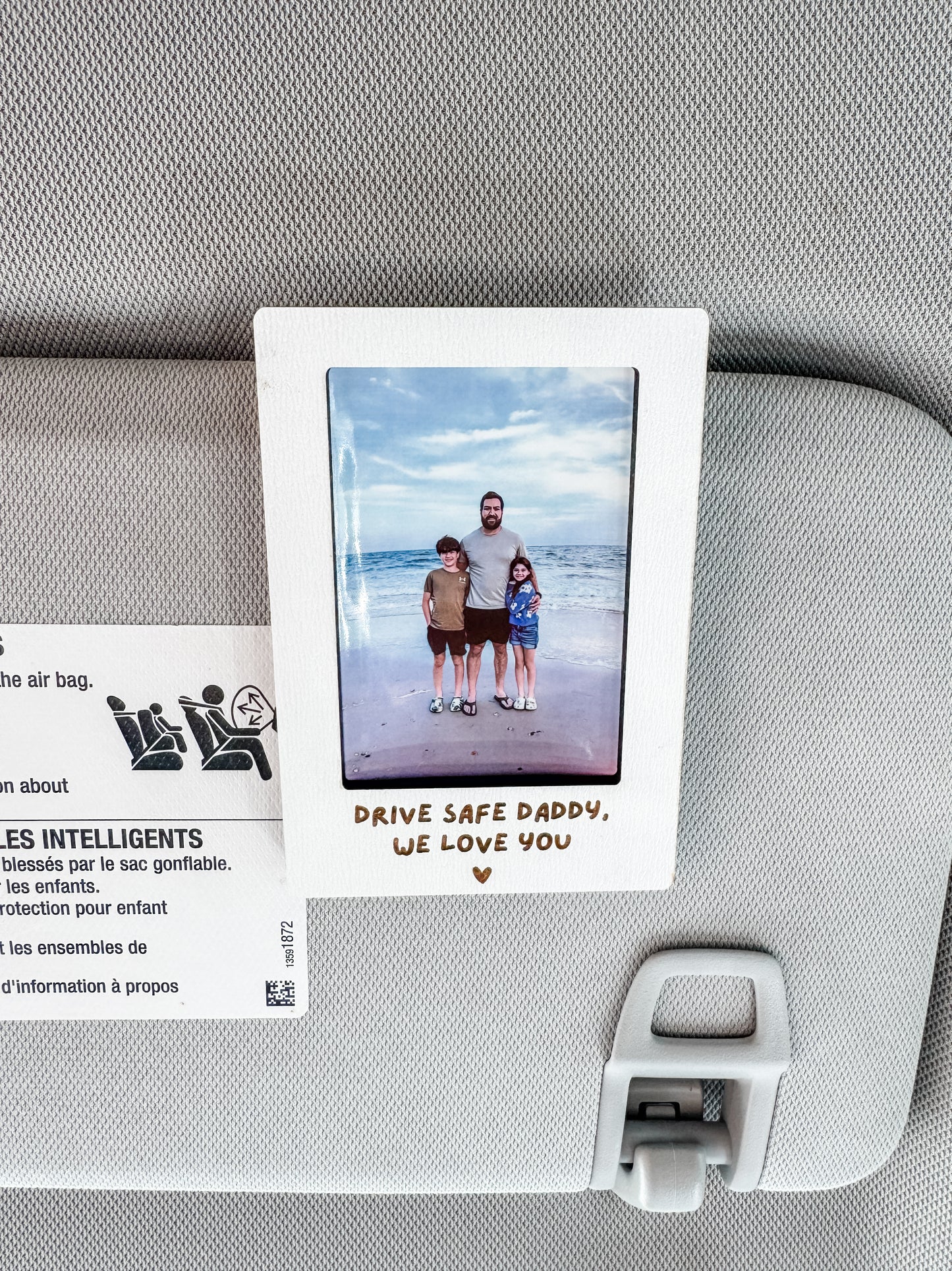 Father’s Day Car Visor Frame | Custom Picture Frame | Sentimental Gift | Gift For Dad | Happy Father’s Day | Picture Frame