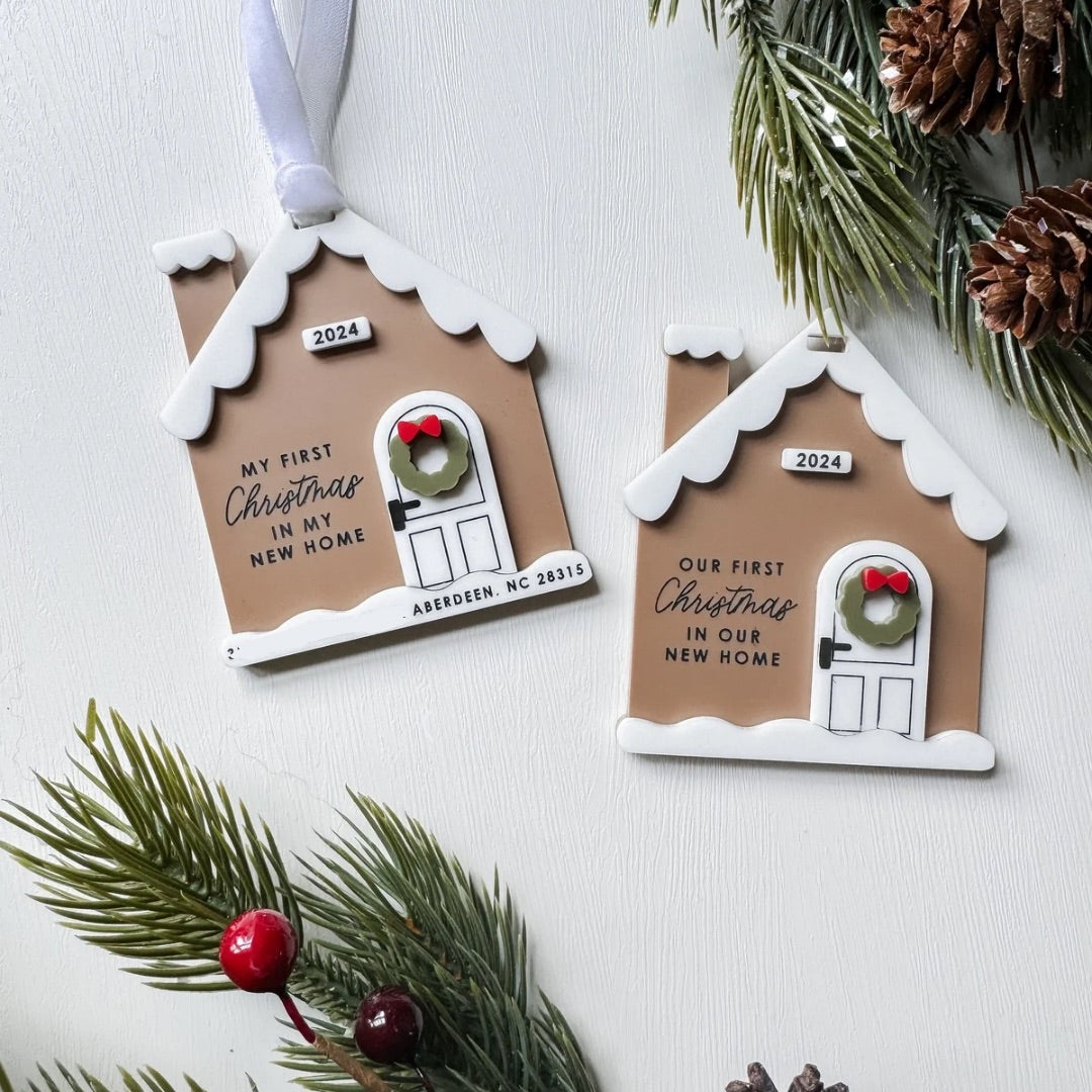 Personalized New Home Ornament, 2025 Christmas Ornament, Christmas Gift, Core Memory | Home for the Holidays