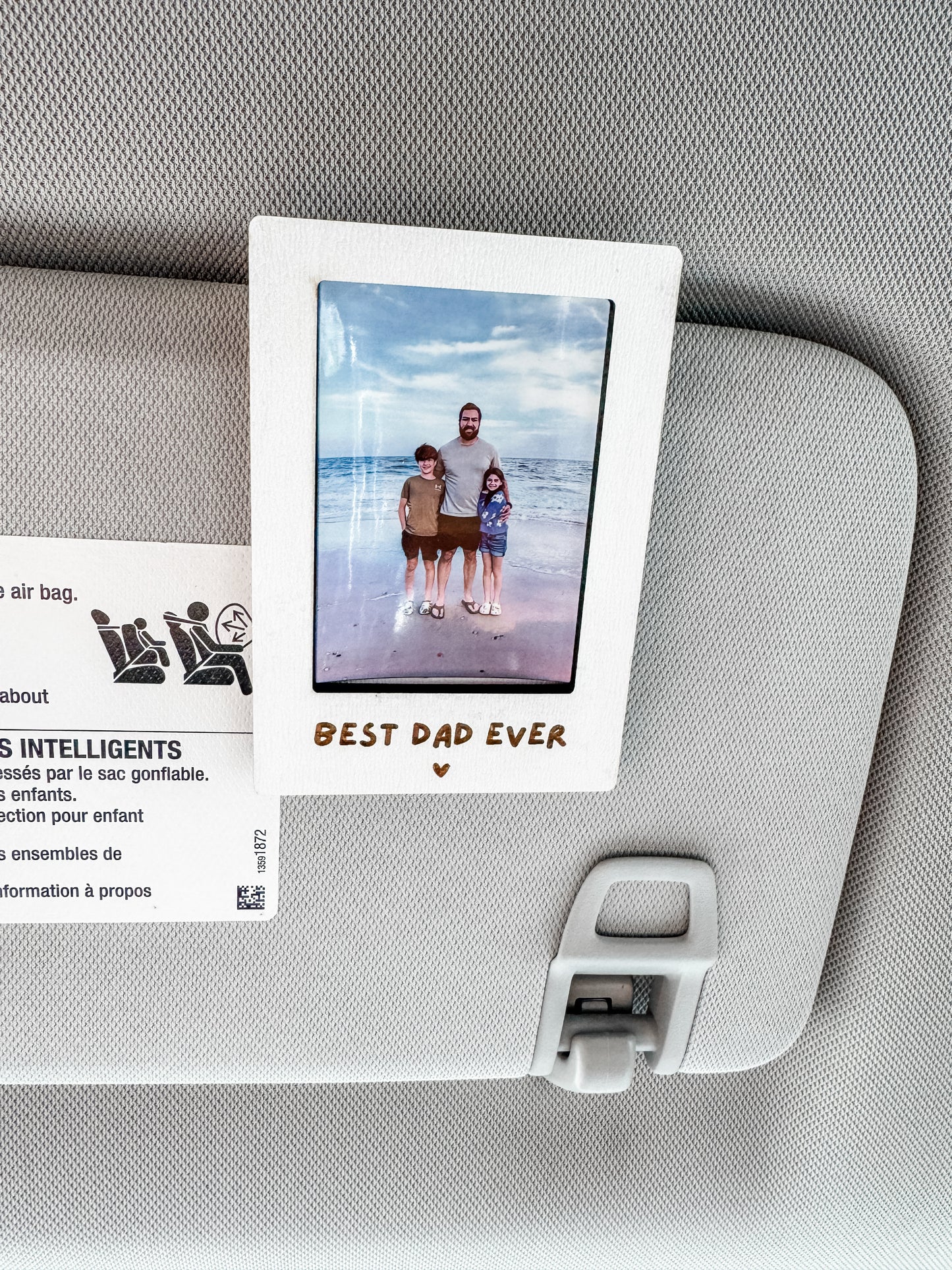 Father’s Day Car Visor Frame | Custom Picture Frame | Sentimental Gift | Gift For Dad | Happy Father’s Day | Picture Frame