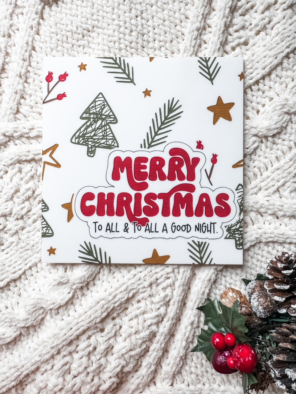 Interchangeable Christmas Signs Inserts | Framed Sign | Handmade | Laser Engraved | Pick Your Style | Christmas Decor |