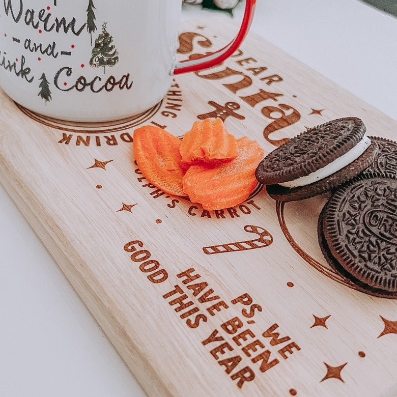 Santa’s Cookies Tray | Milk and Cookies for Santa | Christmas Eve Cookie Tray | Santa’s Treats