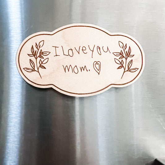 Custom Handwriting Magnet | Pick Your Style | Kids Art Display | Refrigerator Magnets | Kids Magnets | Childrens Artwork