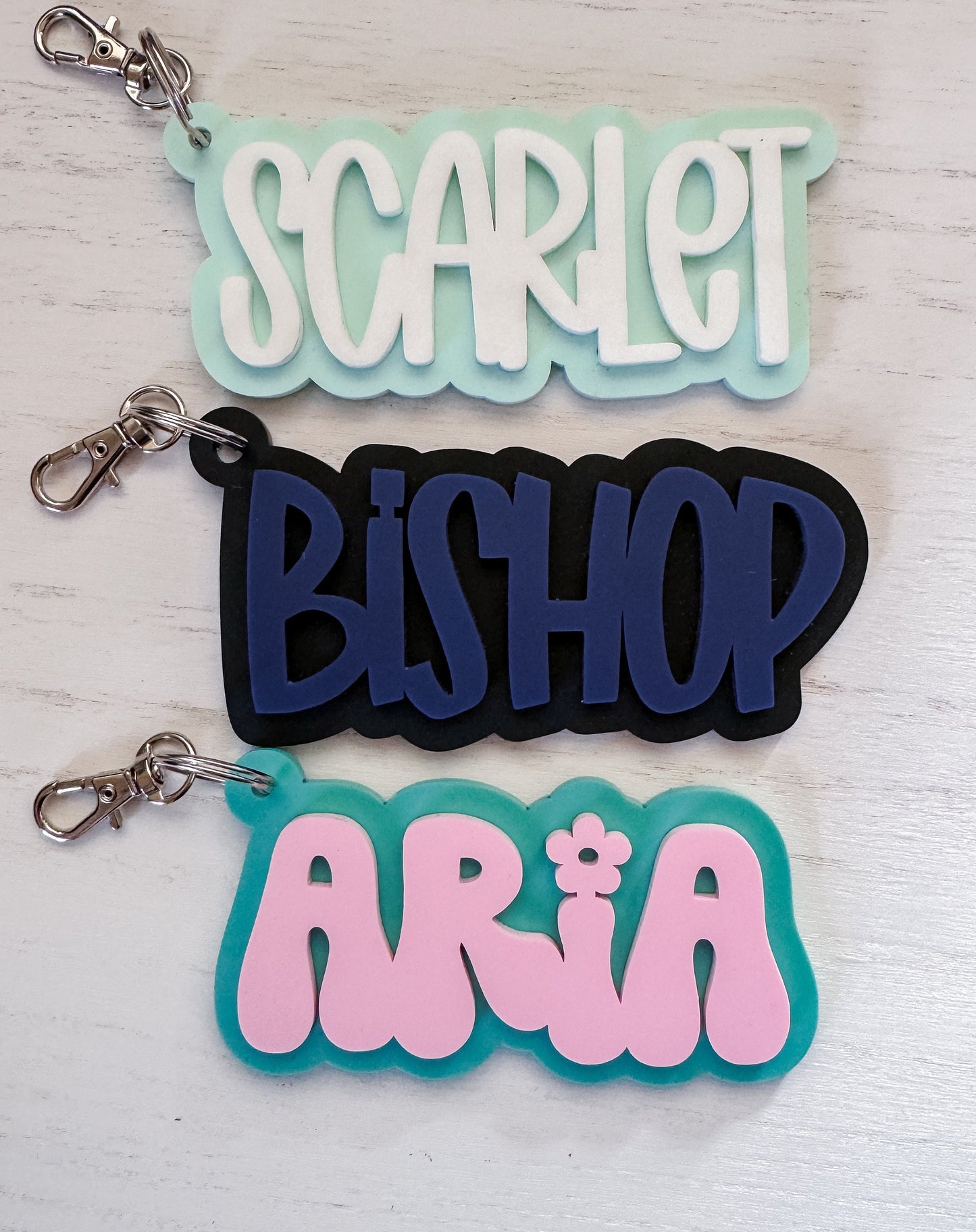 Personalized Name Bookbag Tag | Unique Gift | Handmade | Gift for Her | Gift for Him | Book bag Keychain