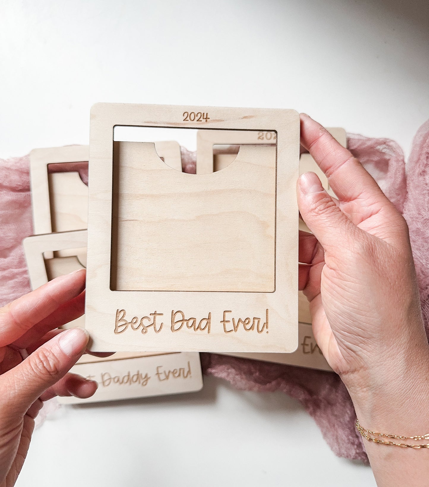 2024 Personalized Father’s Day Frame Magnet | Custom Picture Frame | Sentimental Gift | Gift For Dad | Happy Father’s Day | Picture Frame
