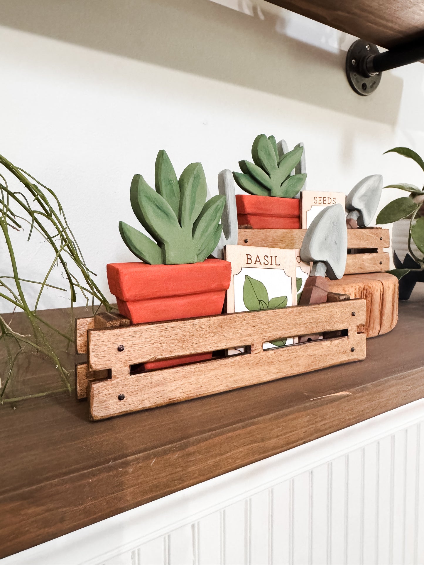 Plant Crate Decor