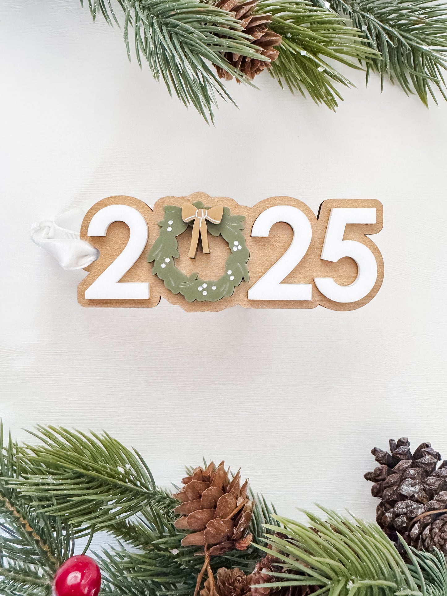 2025 Ornament | Christmas Ornament | Yearly Ornament | Modern Christmas Ornament