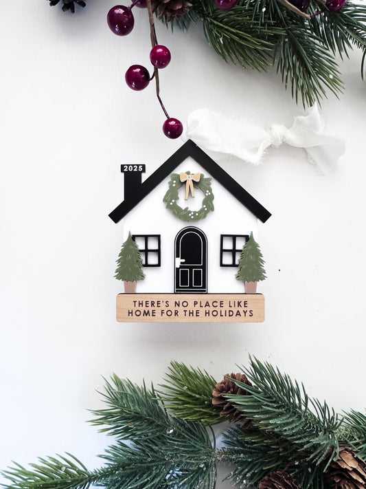 Personalized New Home Ornament, 2025 Christmas Ornament, Christmas Gift, 2025 Core Memory | Home for the Holidays |
