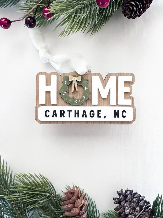 Personalized Home Ornament | Christmas Ornament | Modern Christmas Ornament