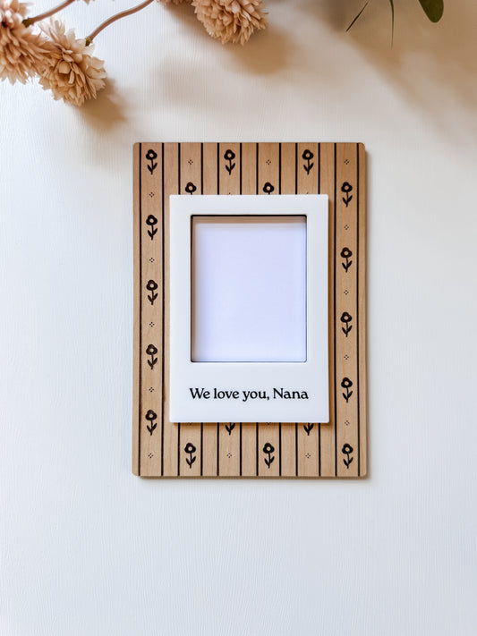 Pattern Mother's Day Photo Frame | Mother's Day Gift Frame with Stand | Custom Picture Frame | Sentimental Gift | Gift For Mom