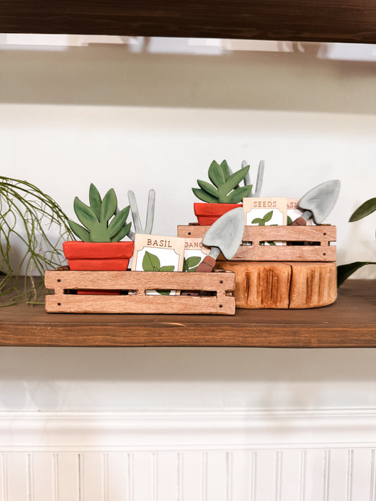 Plant Crate Decor