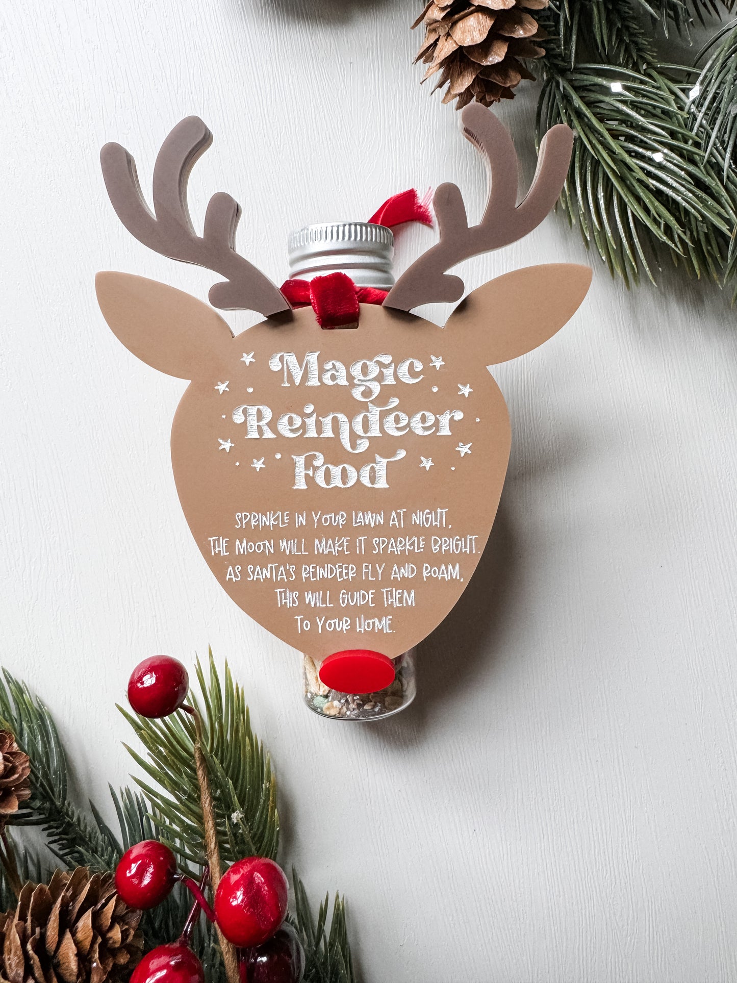 Magic Reindeer Food Tag | Christmas Kids Tradition | Guide Santa's Sleigh | Christmas Traditions