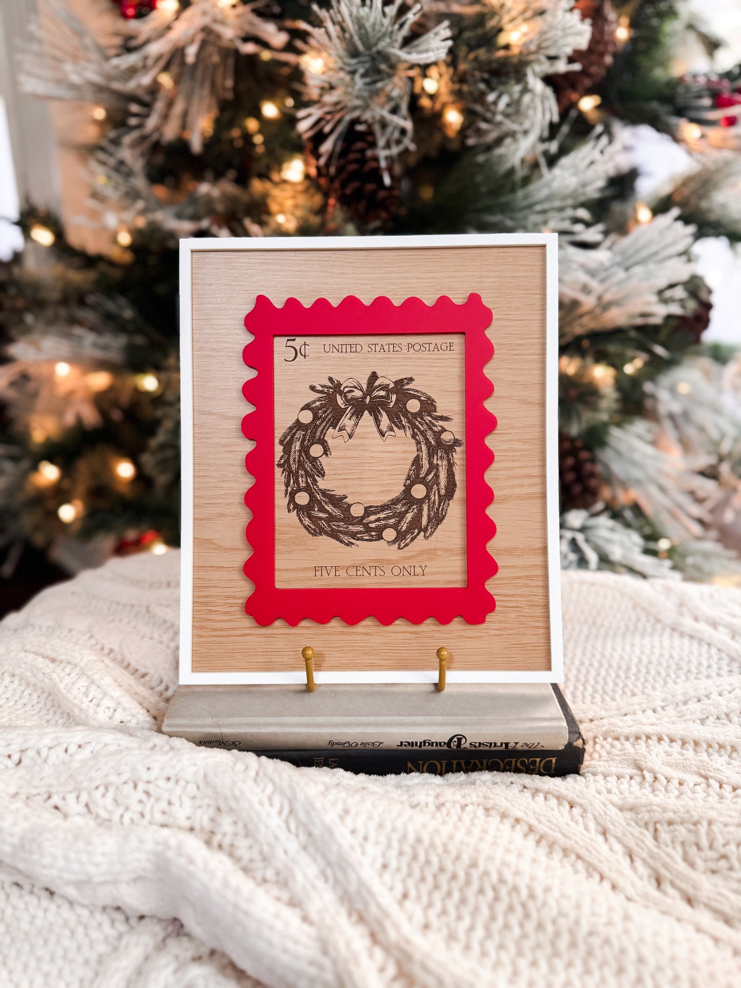 Vintage inspired Christmas Stamp Signs