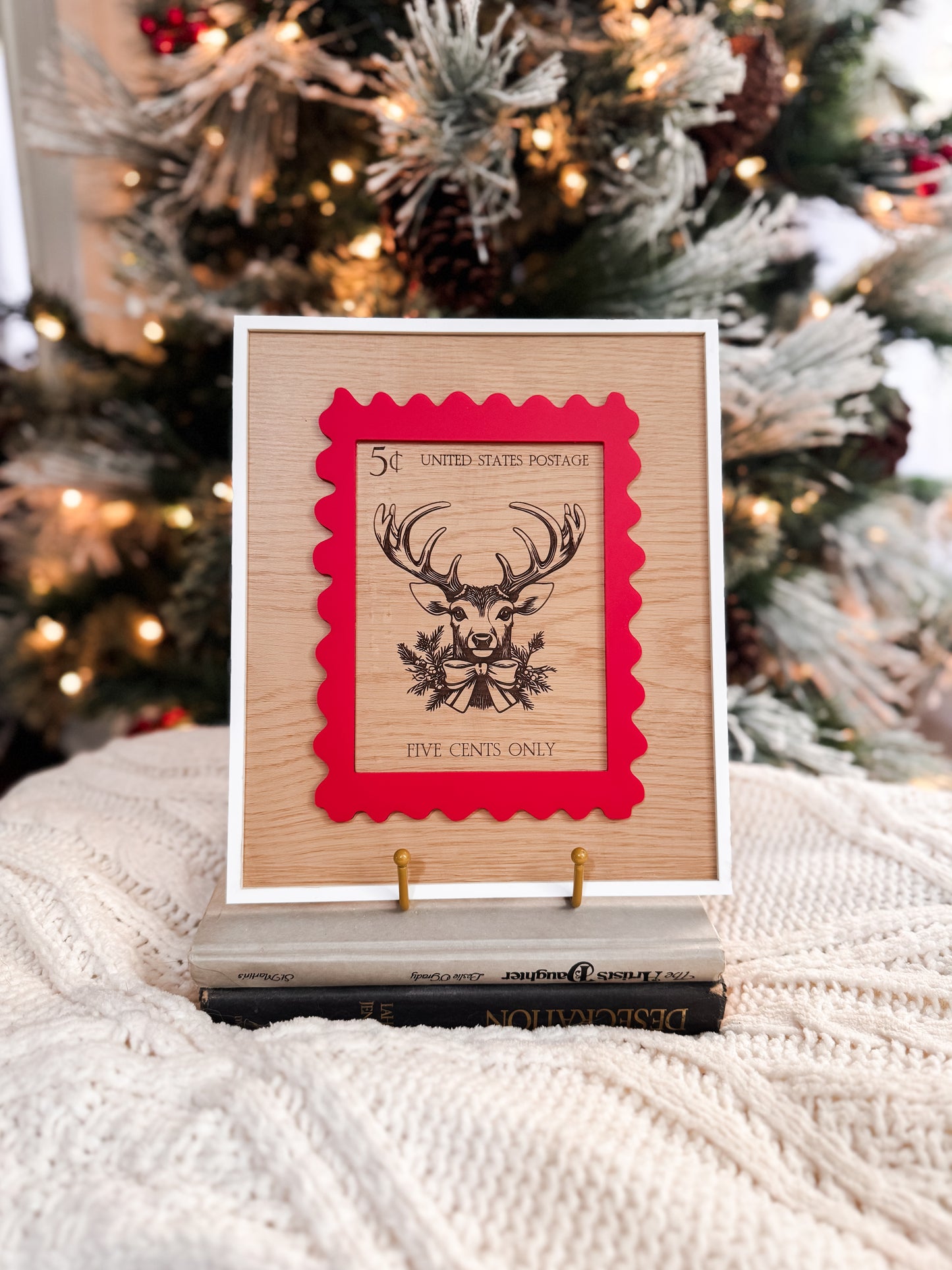 Vintage inspired Christmas Stamp Signs