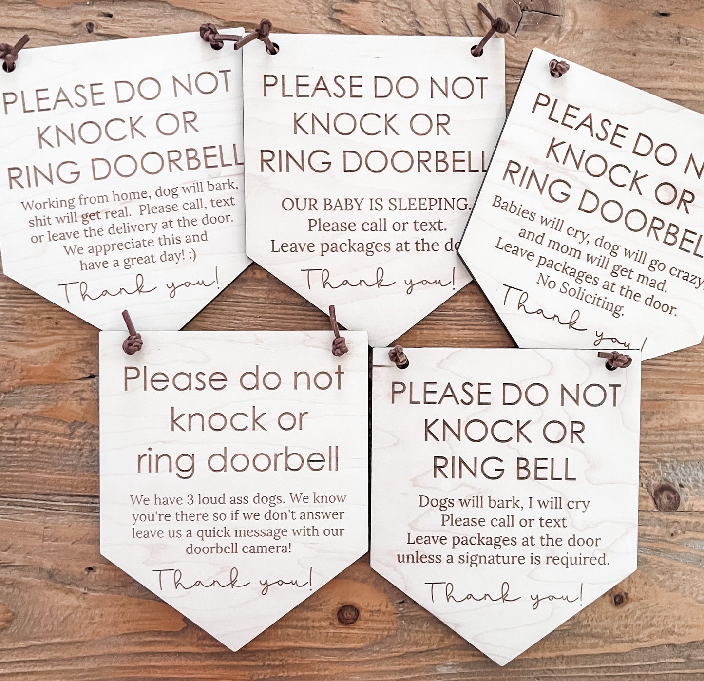 CUSTOM Please Do Not Knock or Ring Doorbell | Dogs will Bark Babies will Cry Sign | Sleeping Baby | Door Sign | Mom to Be | Baby Shower Gift