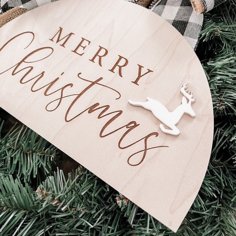 Merry Christmas Arch | Boho Christmas Sign | 3D Sign | Laser Engraved | Boho Christmas Sign | Arch Sign