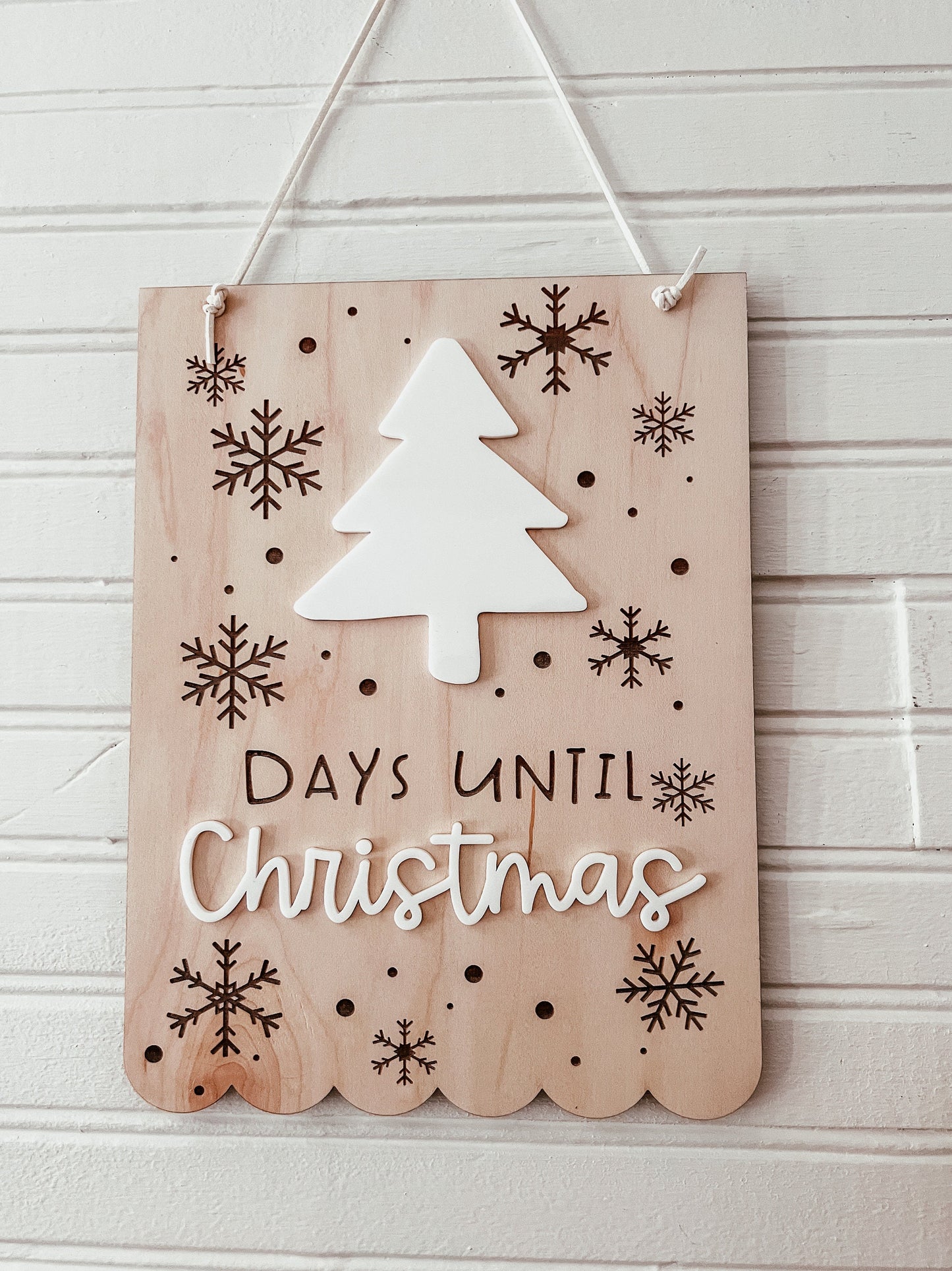 Christmas Countdown | Days Until Christmas Countdown | Boho Christmas Sign | 3D Sign | Laser Engraved | Boho Christmas Sign | Arch Sign
