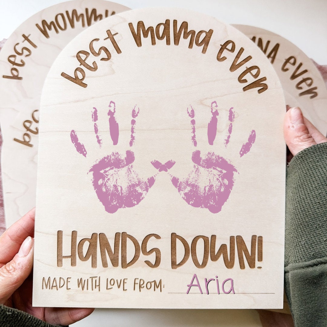 DIY I Love You Mom | Kid’s Handprint Craft | Mother’s Day Gift Craft | Paint + Brush NOT included